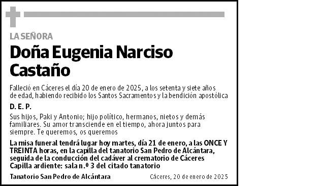 Eugenia Narciso Castaño