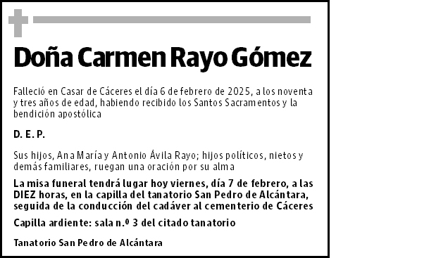 Carmen Rayo Gómez