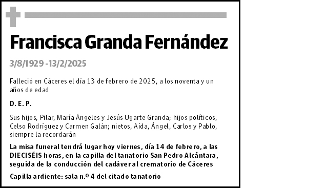 Francisca Granda Fernández