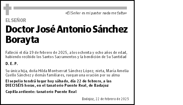 José Antonio Sánchez Borayta