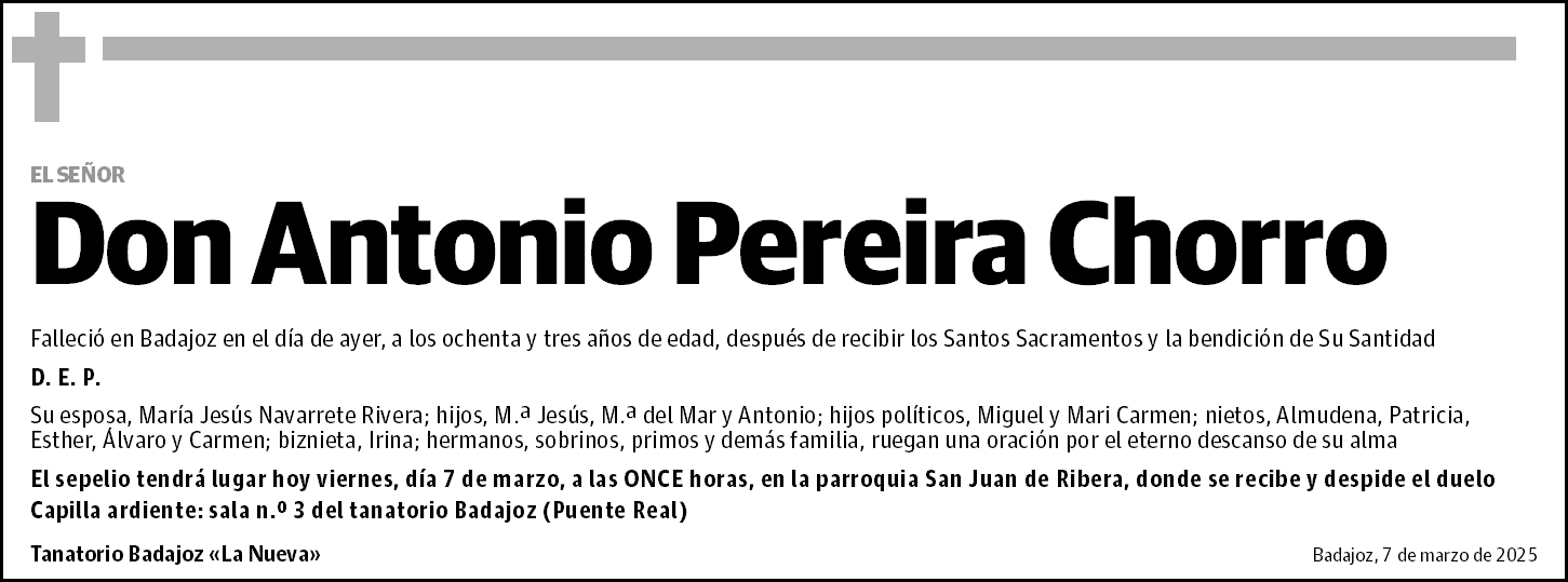 Antonio Pereira Chorro
