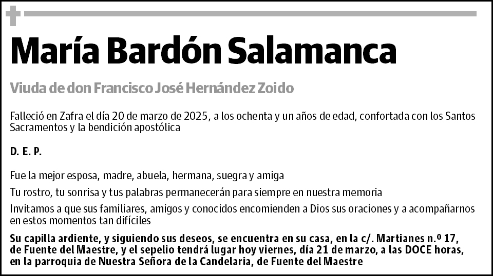 María Bardón Salamanca