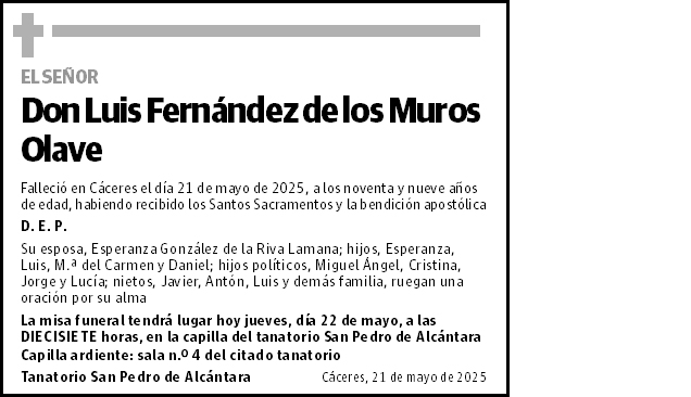 Luis Fernández de los Muros Olave