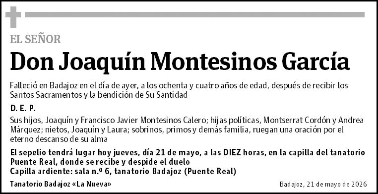 Joaquín Montesinos García