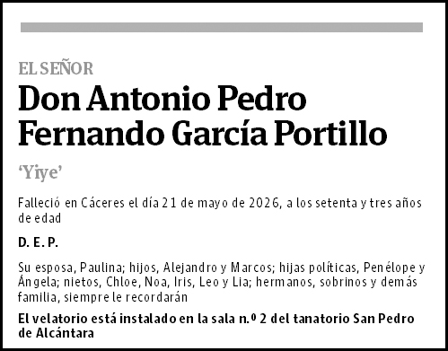 Antonio Pedro Fernando García Portillo