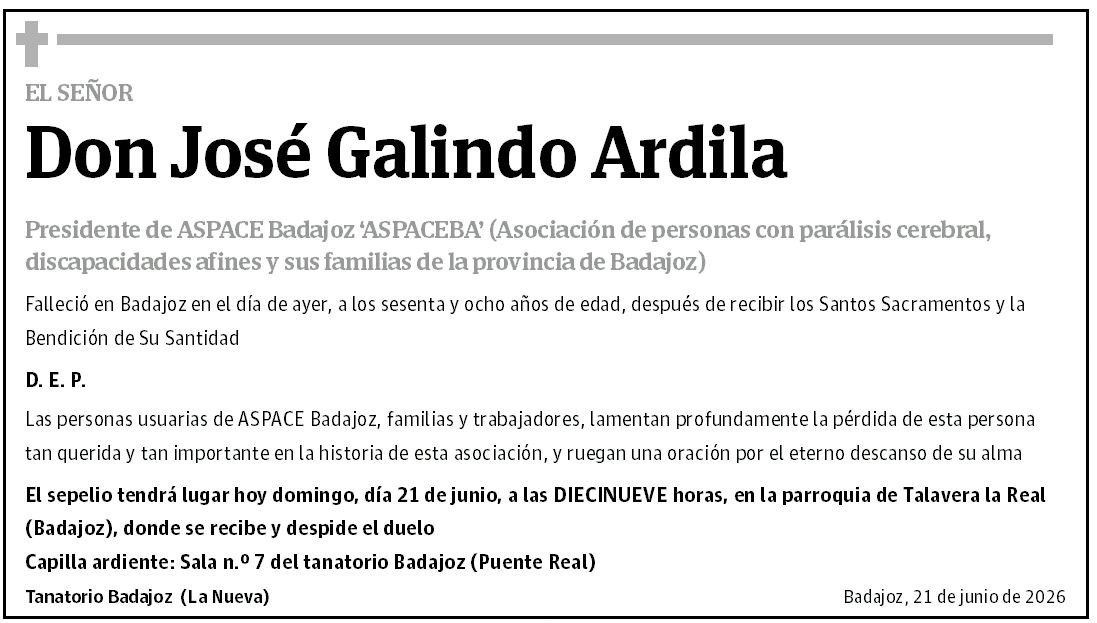 Don José Galindo Ardila