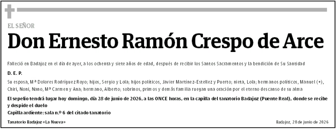 Ernesto Ramón Crespo de Arce
