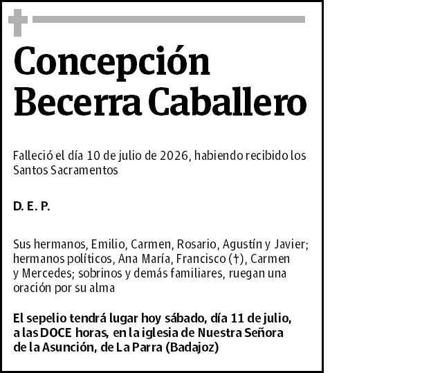 Concepción Becerra Caballero