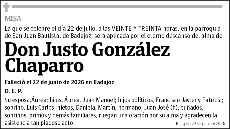 Justo González Chaparro