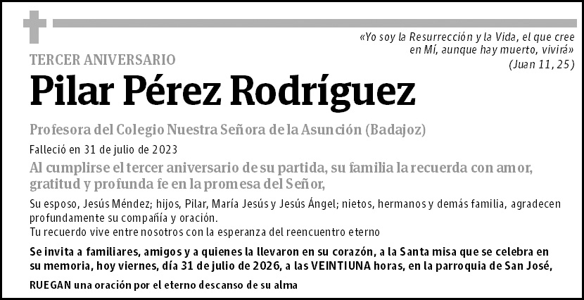 Mª Pilar Pérez Rodríguez