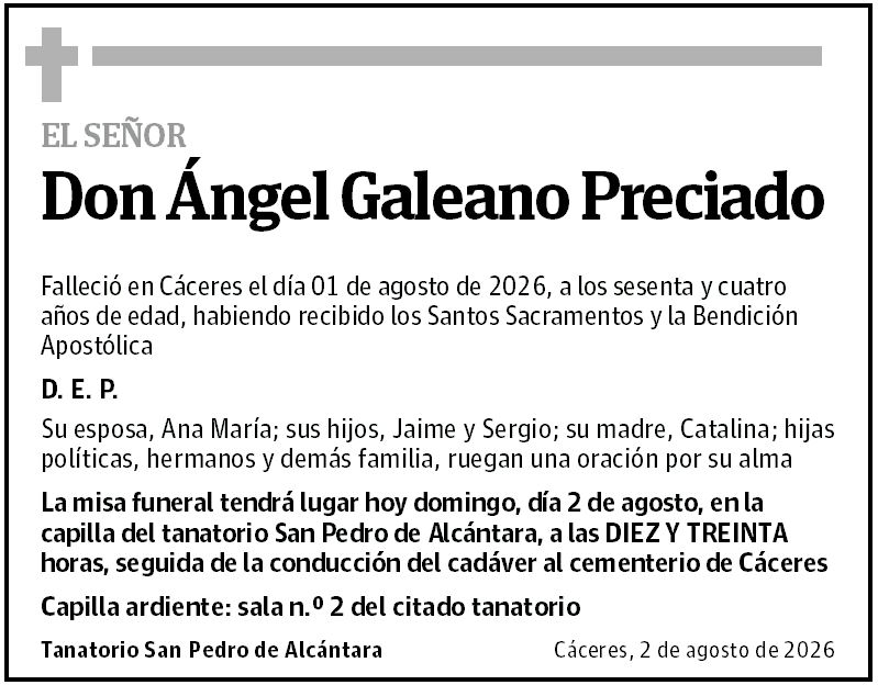 Don Ángel Galeano Preciado