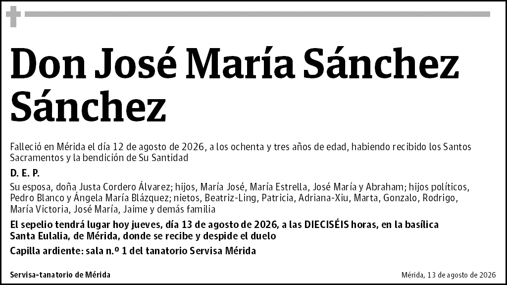 José María Sánchez Sánchez
