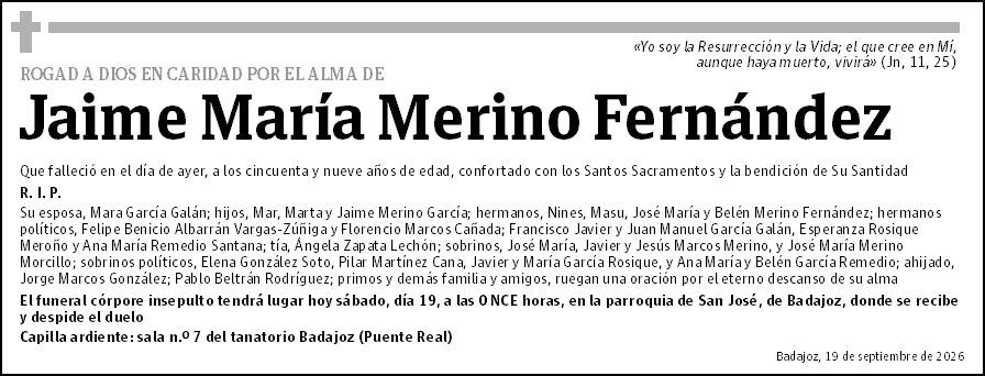 Jaime María Merino Fernández