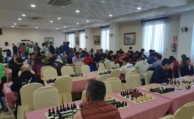 Momento de la competición de ajedrez. /CEDIDA