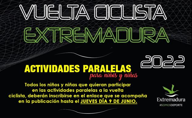 Quintana ofrece actividades infantiles paralelas durante la Vuelta Ciclista a Extremadura