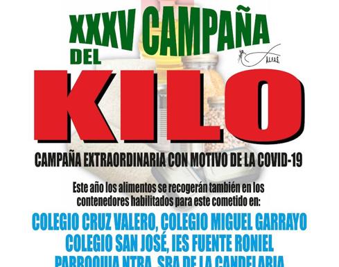 Cartel XXXV Campaña del Kilo Diciembre 2021/HOY