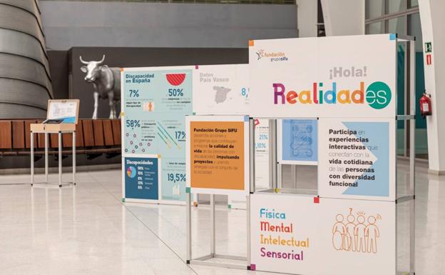 La exposición interactiva 'Realidades' llega a Badajoz para mostrar cómo es vivir en la piel de personas con discapacidad