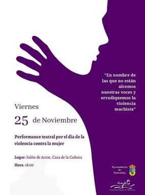 La Casa de Cultura acoge una performance teatral contra la violencia machista