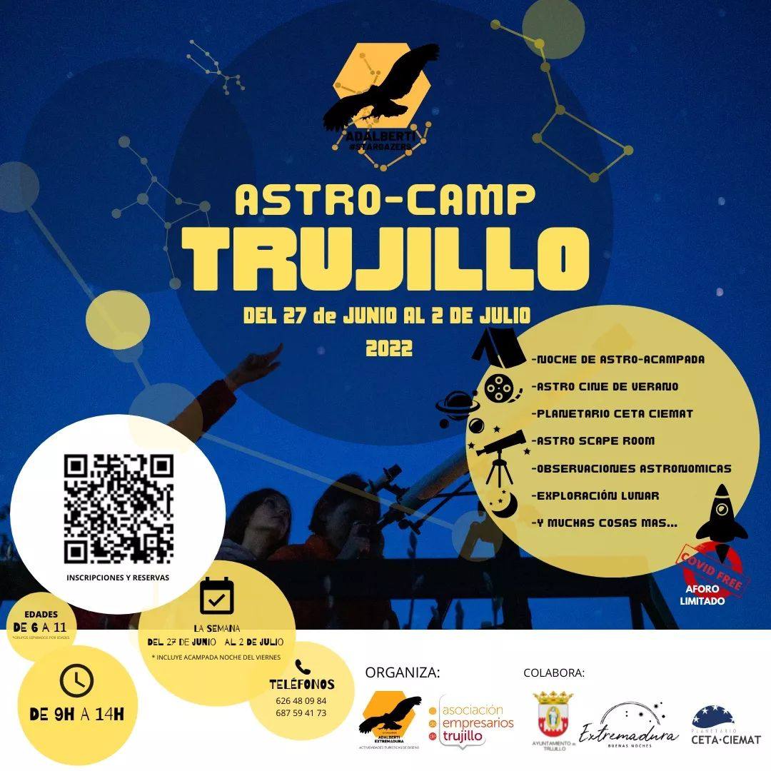 El 'Astro-camp' tendrá lugar del 27 de junio al 2 de julio e incluye una acampada nocturna