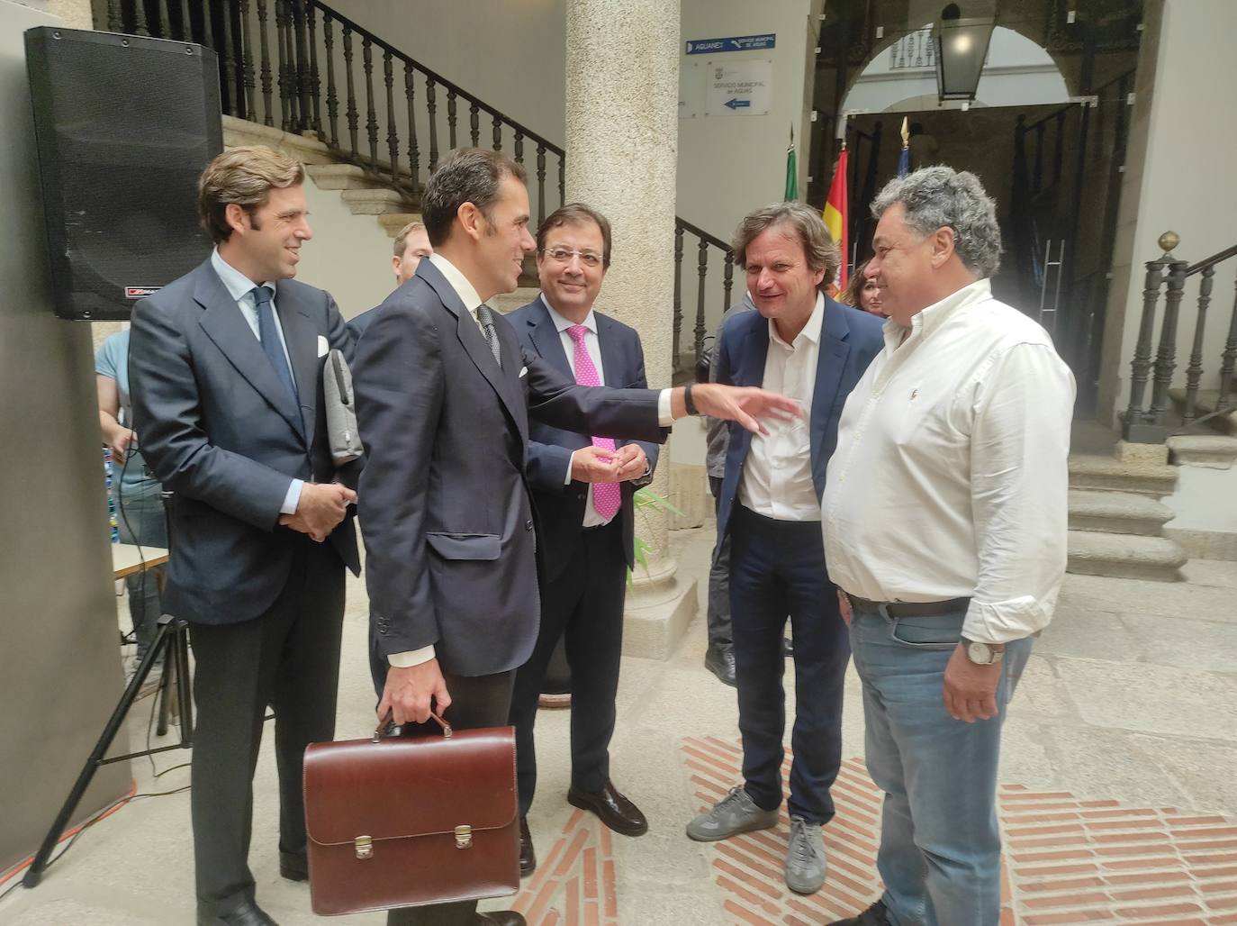 Representantes de las entidades implicadas en el encuentro celebrado en septiembre en Trujillo 