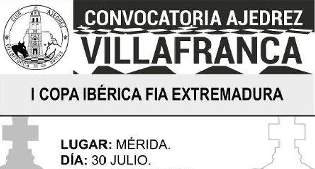 'Ajedrez Villafranca' en la «I Copa Ibérica»
