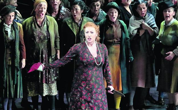 Saioa Hernández, durante una representación de 'Attila'./Brescia/Amisano - Teatro alla Scala