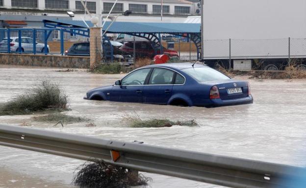 Efectos de la gota fría en Orihuela.