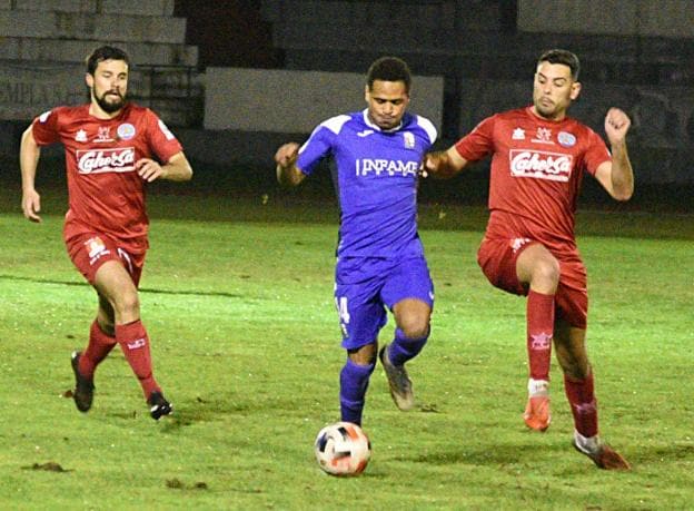 Borja Encada y Dani Aparicio, en el partido de la primera vuelta. / PALMA