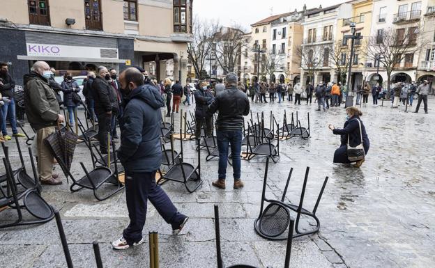 Protesta en Plasencia.