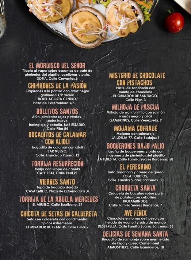 Tapas participantes en la actividad.