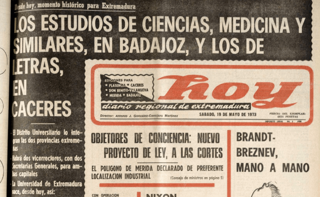 La creación de la UEx, un sueño cumplido para la región - Vimarsana News