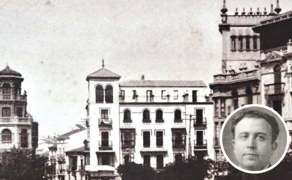 Ángel Pérez hacia 1924. Año 1931. En la foto La Chicuela, el palacete y casa de Tomás Pérez. /s.e.