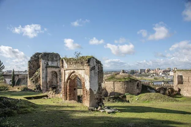 Imagen de las ermitas de la Alcazaba. 