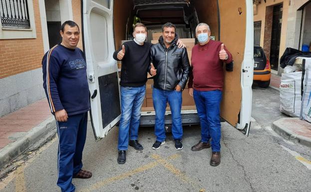 Un grupo de Getafe también quiso colaborar en la iniciativa. 