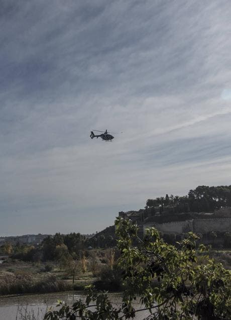Un helicóptero de la Policía Nacional se unió en apoyo a la búsqueda del joven de Zorita.  PAKOPÍ