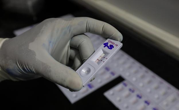 Un test covid positivo./agencias
