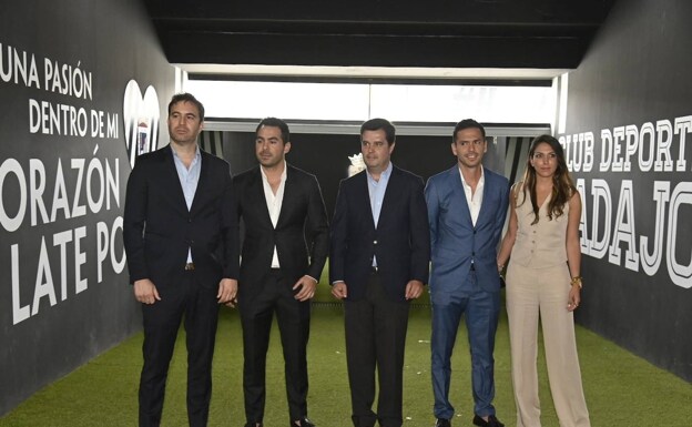 Nicolás Agustín Vázquez, José Luis Orantes, Luis Díaz-Ambrona, Leonardo Casanova and Alejandra Oliver, the current members of the Badajoz board of directors. 