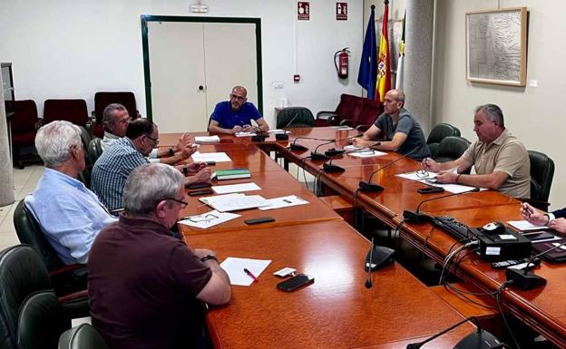 Meeting of the Irrigation Board of Extremadura, held in Mérida.