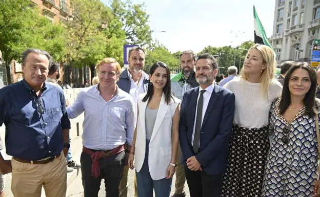 Gragera con Arrimadas y otros puestos de Cs en Madrid.