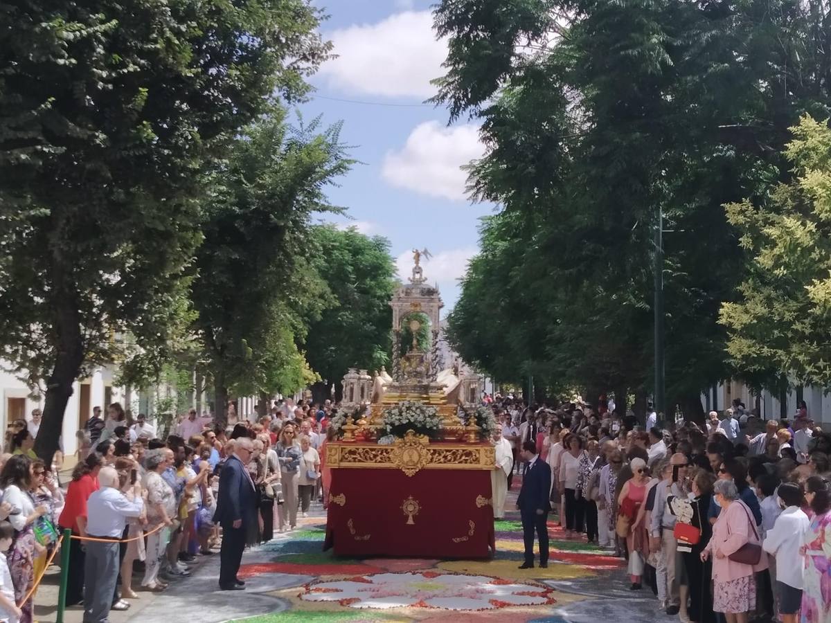 La procesión del Corpus a su paso por la calle Ancha 
