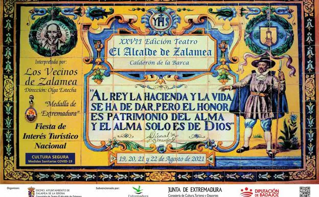 Cartel oficial de la XXVII edición del teatro 'El Alcalde de Zalamea'