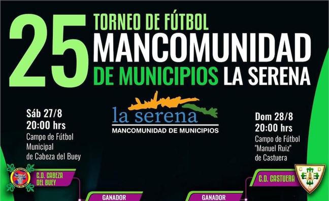 Cartel XXV Trofeo de Fútbol Mancomunidad de La Serena/cedida